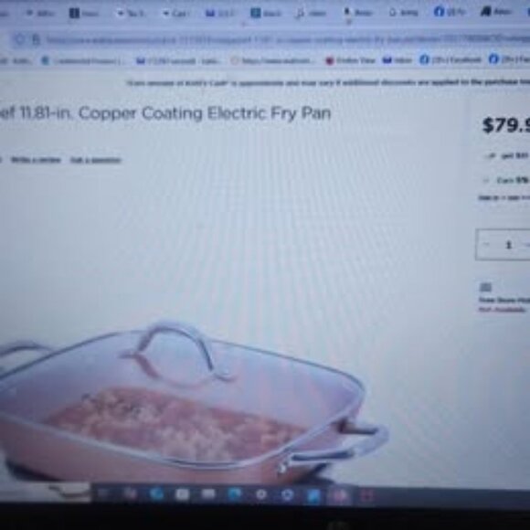 Copper Chef Electric Fry Pan - Picture 2 of 2